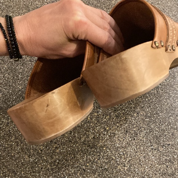 Isabel Marant Tooled Banded Thalie Clog in Cognac Brown 40 - Picture 5 of 9